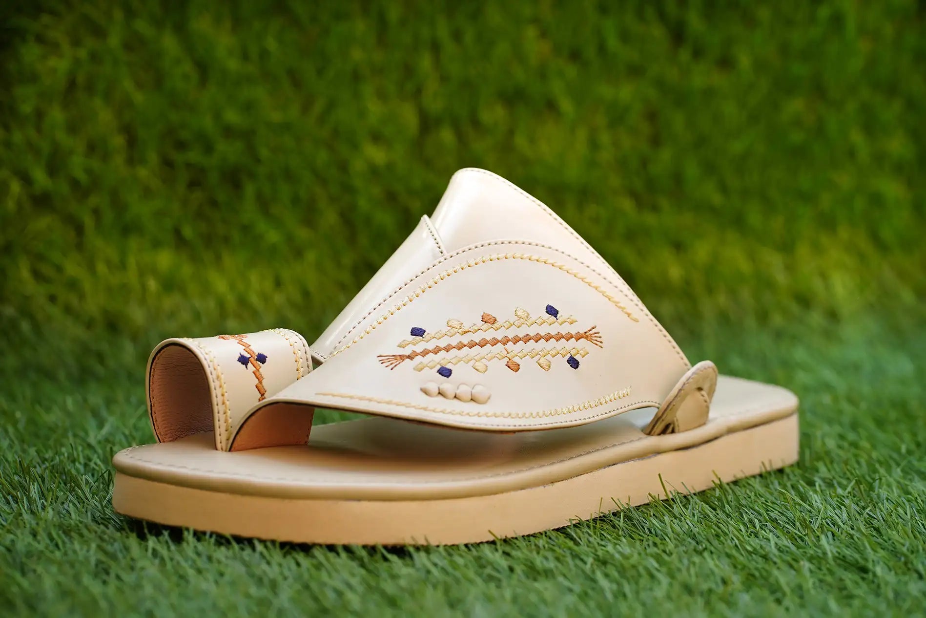 Arabic Khaliji Sandals  with iconic Embroidery