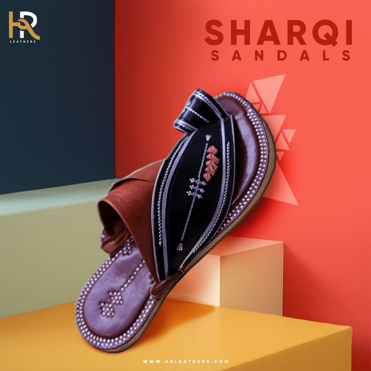 Sharqi Sandals with Brown and Black Combination Success