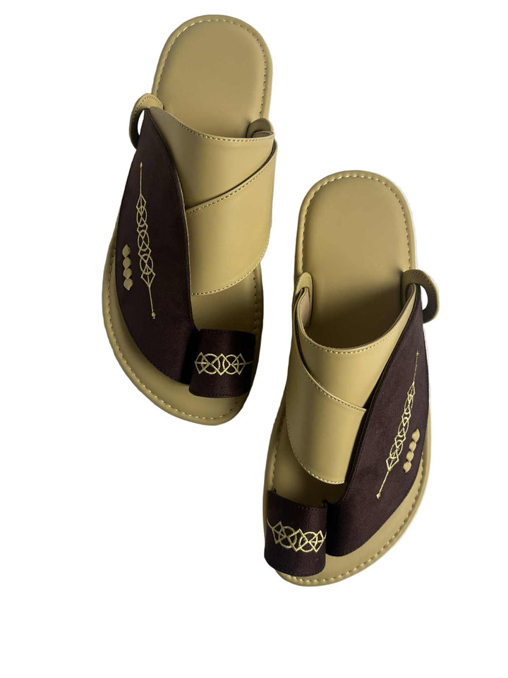 Arabic Khaliji Cream And Brown